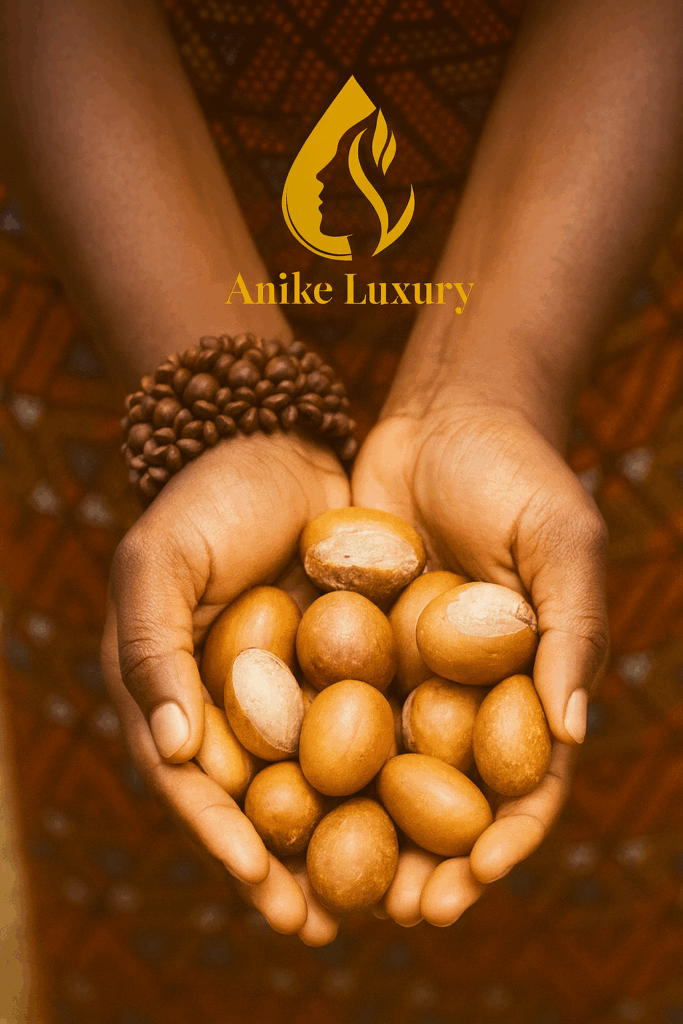 Hands holding pure beauty ingredient