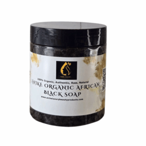 African Raw Black Soap Jar